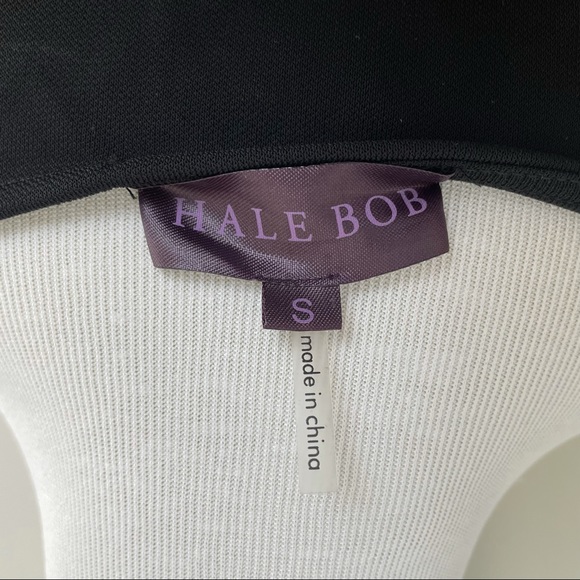 Hale Bob Long Sleeve Dress with Color Block Chevron Design Size Small - Picture 7 of 9